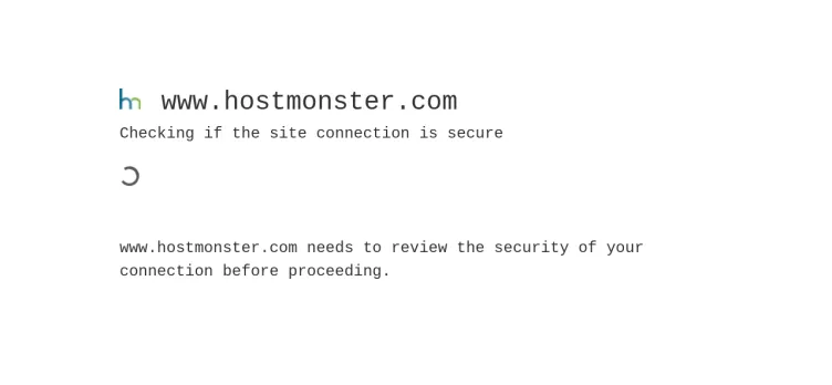 Screenshot HostMonster