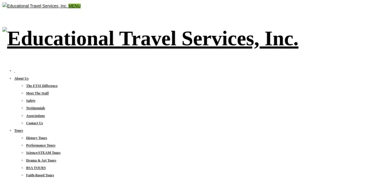 Screenshot Educational Travel Services