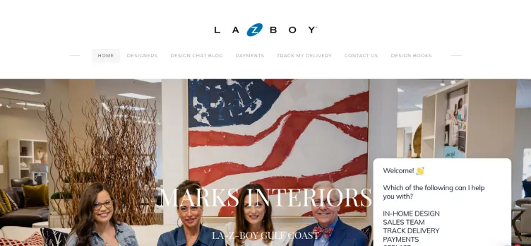 Screenshot La-Z-Boy Furniture Galleries