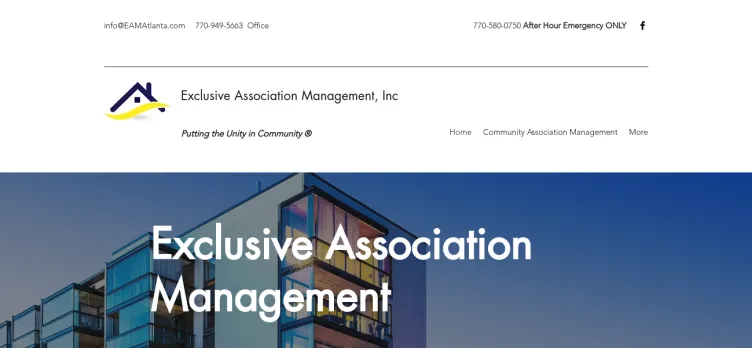 Screenshot Exclusive Association Management