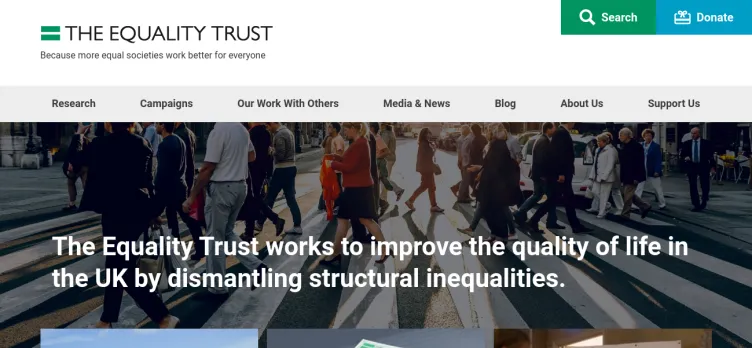 Screenshot EqualityTrust.org.uk