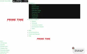 Prime Time Shuttle website