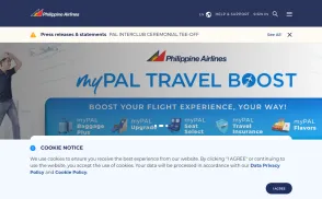Philippine Airlines website