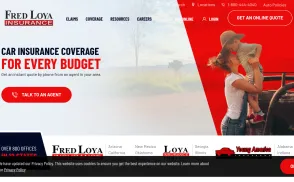 Fred Loya Insurance website