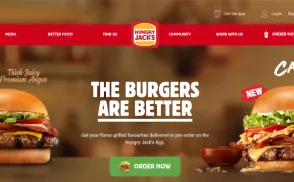 Hungry Jack's Australia website