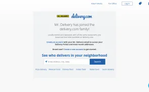Mr. Delivery website
