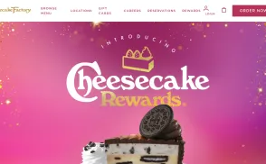 The Cheesecake Factory website