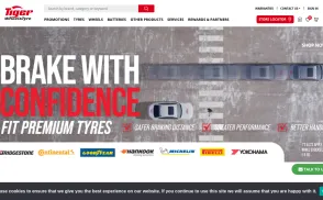 Tiger Wheel & Tyre website