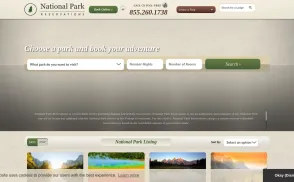 National Park Reservations website