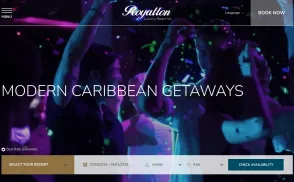 Royalton Luxury Hotels website