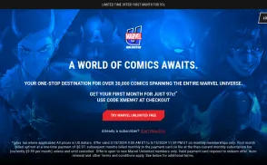 Marvel Unlimited website