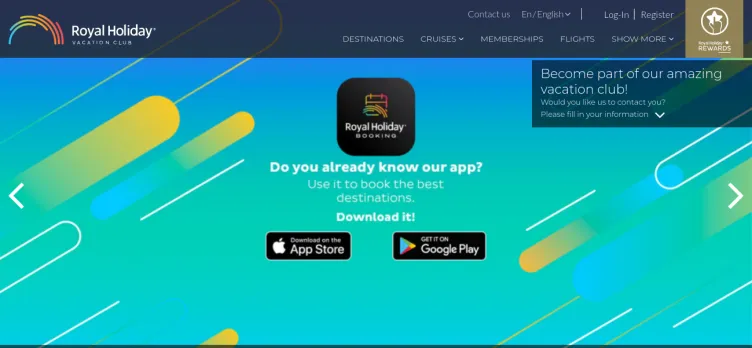 Screenshot Royal Holiday Vacation Club