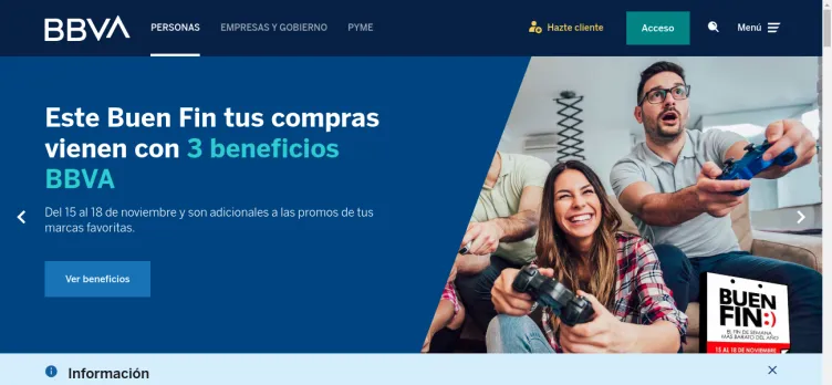 Screenshot BBVA