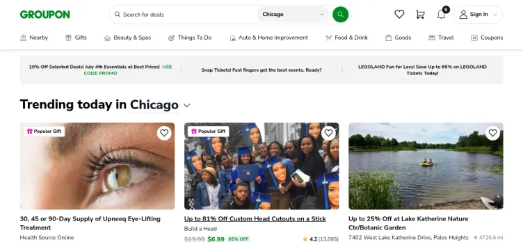 Screenshot Groupon.com