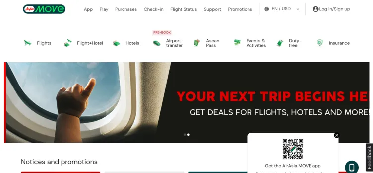 Screenshot AirAsia