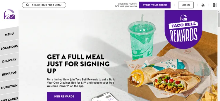 Screenshot Taco Bell