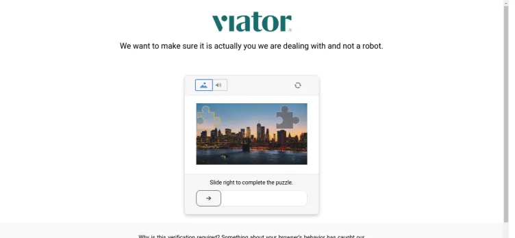 Screenshot Viator