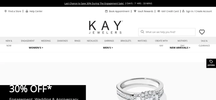 Screenshot Kay Jewelers