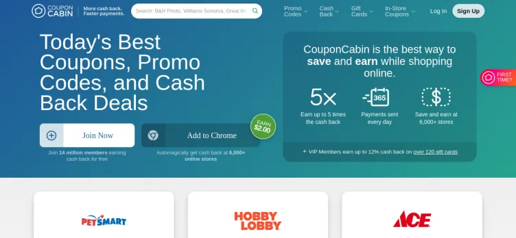 Screenshot CouponCabin