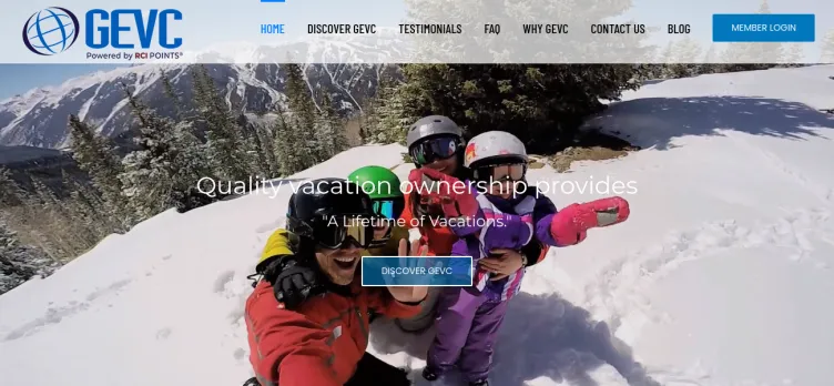 Screenshot Global Exchange Vacation Club