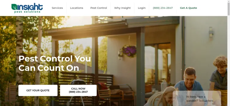 Screenshot Insight Pest Solutions