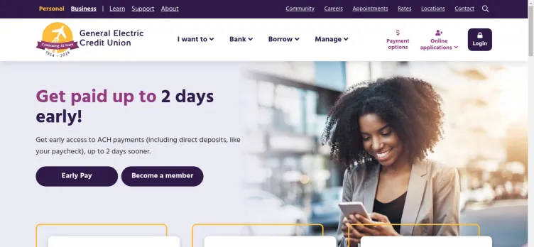 Screenshot General Electric Credit Union