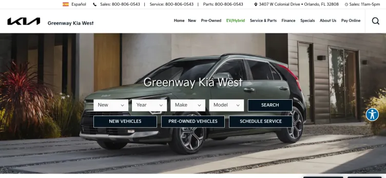 Screenshot Greenway Kia West