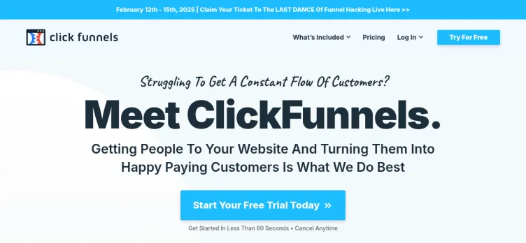 Screenshot Clickfunnels