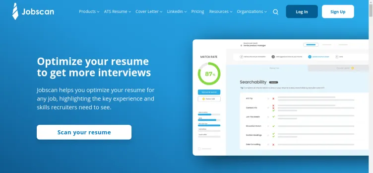 Screenshot Jobscan