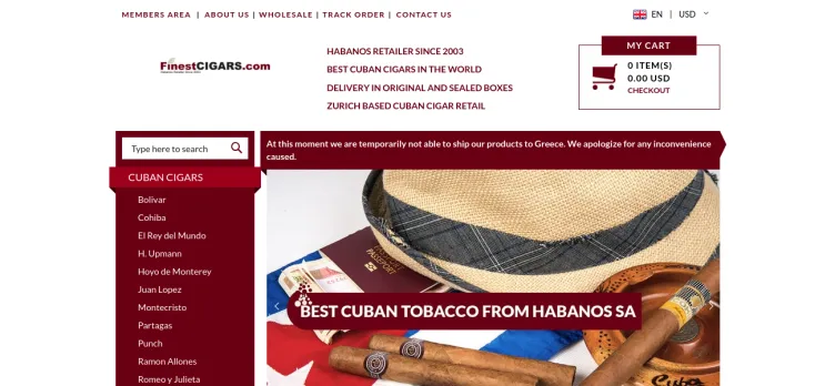 Screenshot Finest Cigars