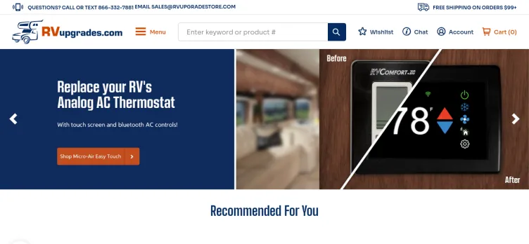 Screenshot RVupgrades.com