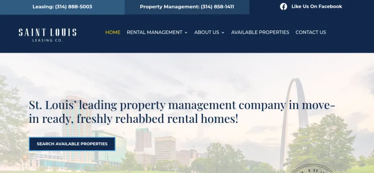 Screenshot St. Louis Leasing