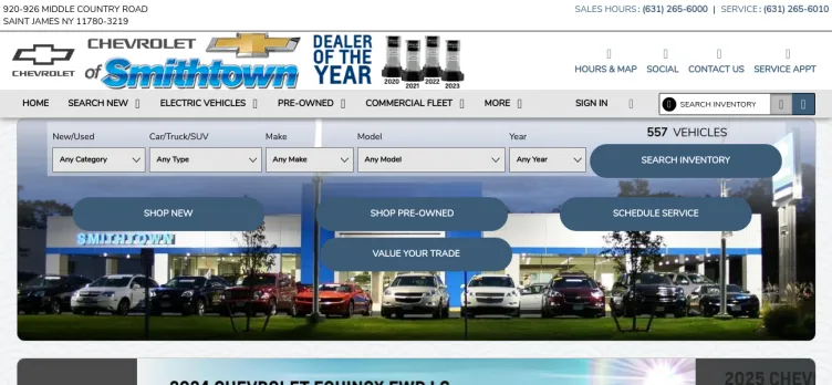 Screenshot Chevrolet of Smithtown