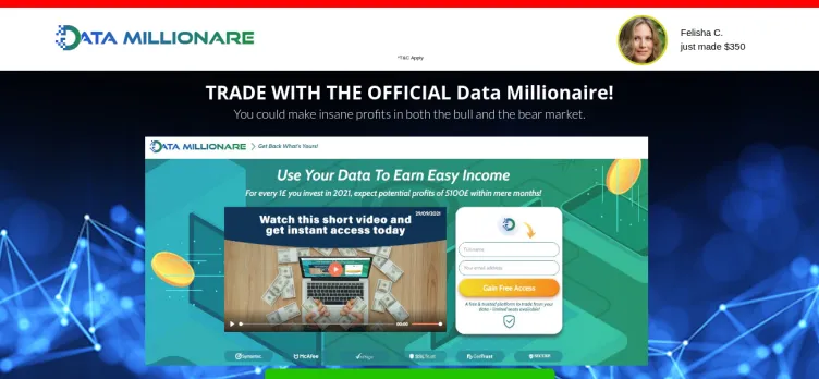 Screenshot Data Millionaire