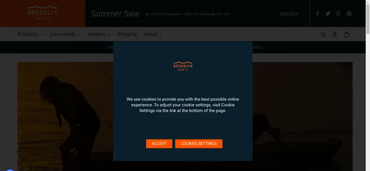 Screenshot Brooklyn Kayak Company