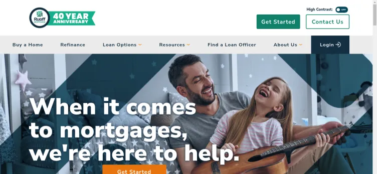 Screenshot Ruoff Mortgage