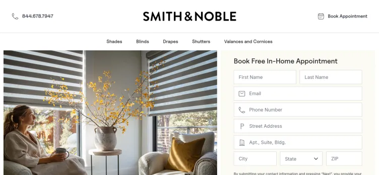 Screenshot Smith+Noble Home