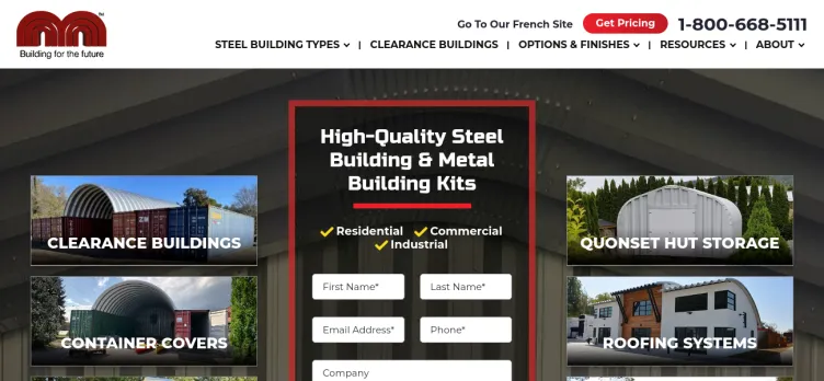 Screenshot Future Steel Buildings