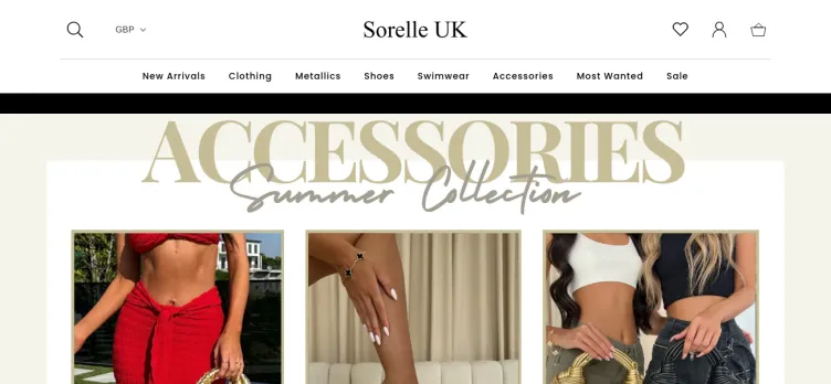 Screenshot Sorelle UK