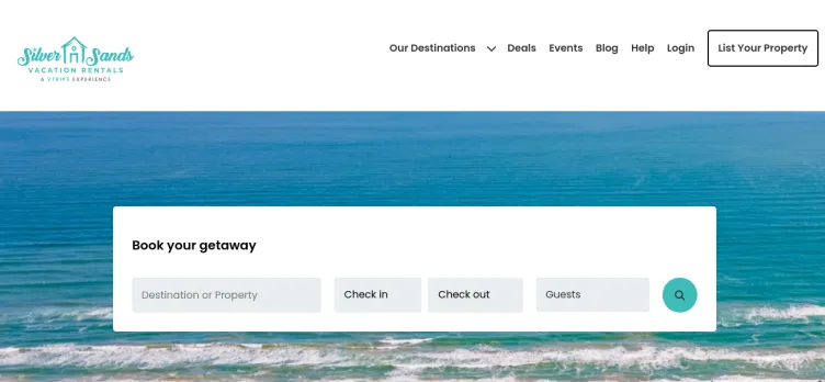 Screenshot Silver Sands Vacation Rentals