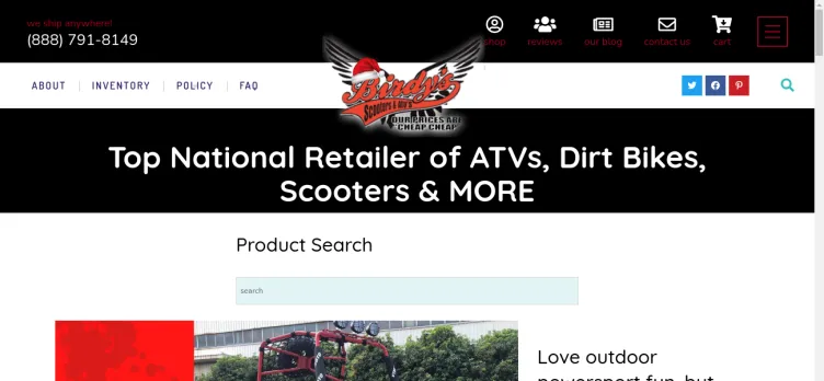 Screenshot Birdy's Scooters and ATV's