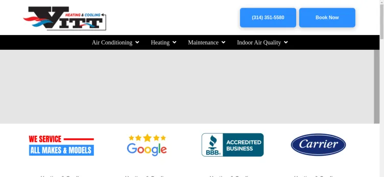 Screenshot Vitt Heating & Air Conditioning