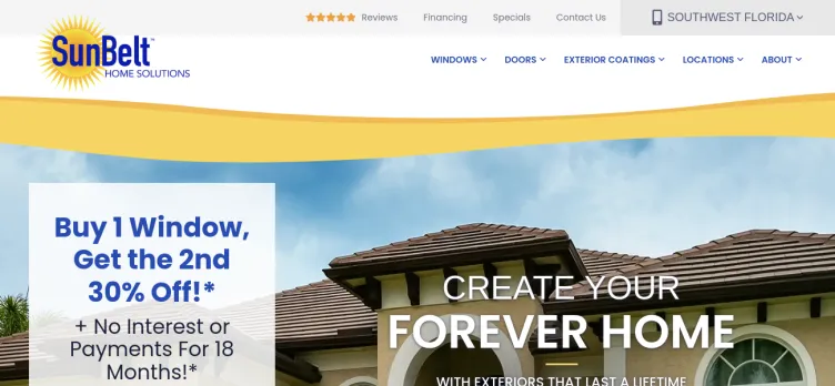 Screenshot Sunbelt Home Solutions