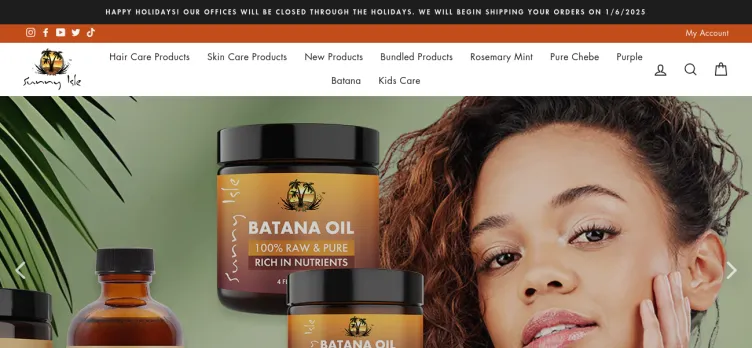 Screenshot Sunny Isle Jamaican Black Castor Oil