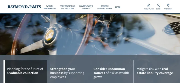 Screenshot Raymond James & Associates