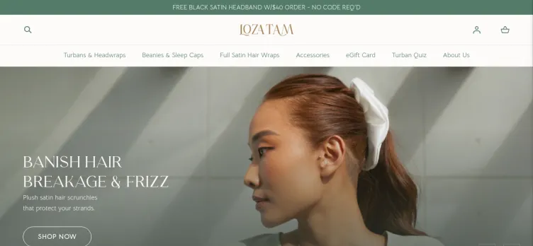 Screenshot Loza Tam Hair Accessories