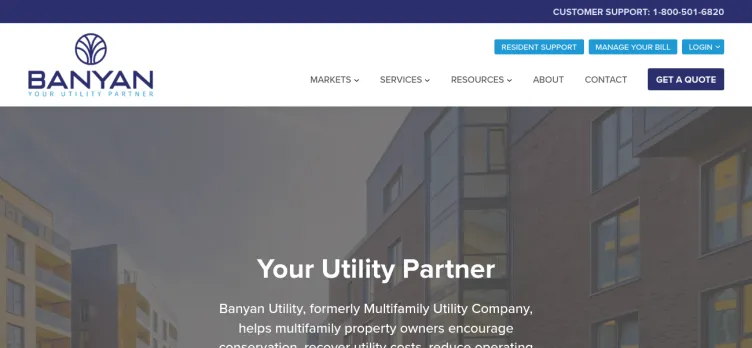 Screenshot Multifamily Utility Company