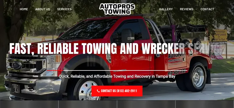 Screenshot Autopro's Towing and Recovery