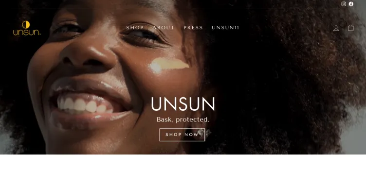 Screenshot UNSUN Sunscreen