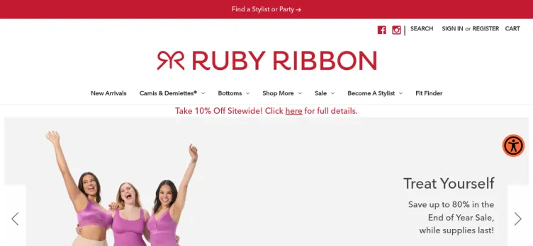 Screenshot Ruby Ribbon